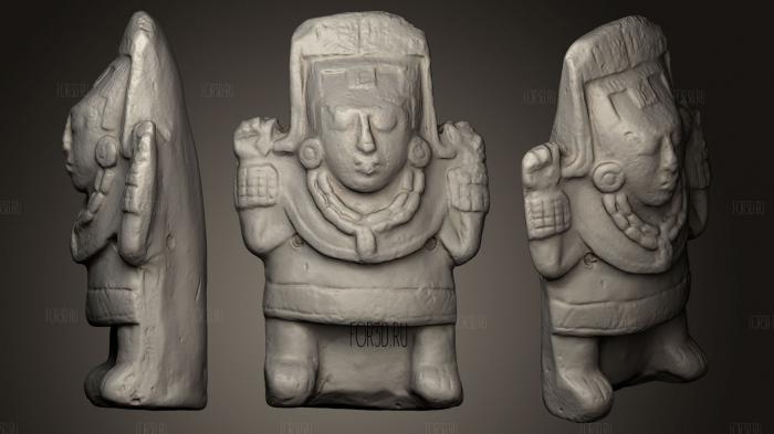 Maya figure 3d stl модель для ЧПУ